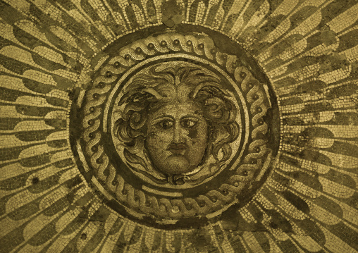 Roman mosaic, Cyrenaica, Tocra, Libya