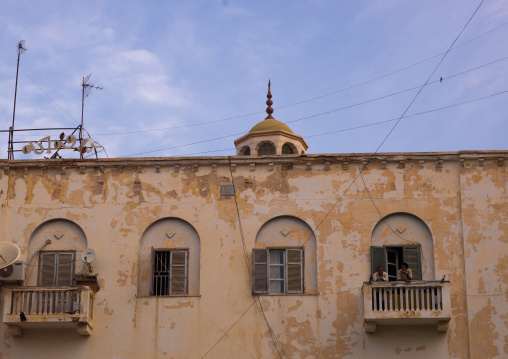 Italian colonial building, Cyrenaica, Benghazi, Libya