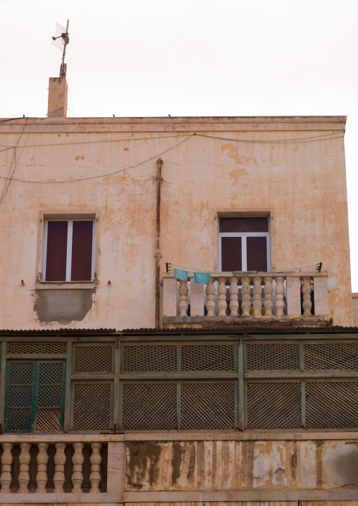 Italian colonial building, Cyrenaica, Benghazi, Libya