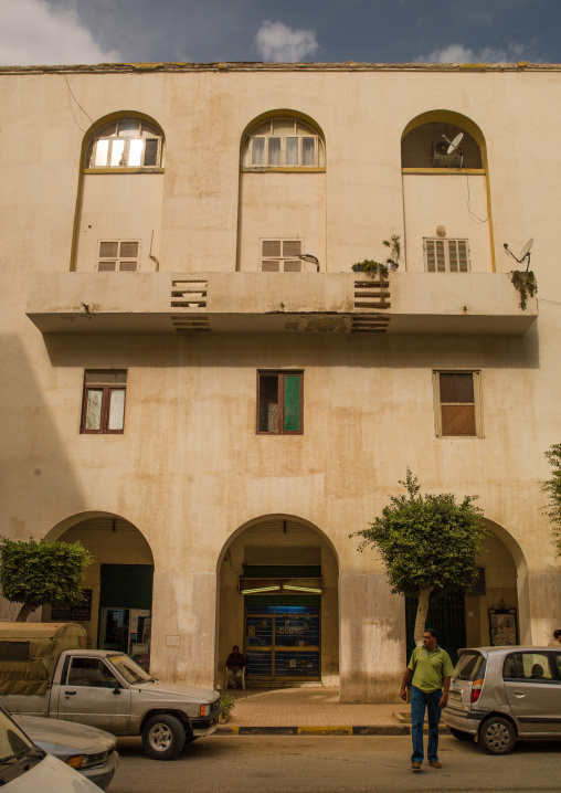 Italian colonial building, Cyrenaica, Benghazi, Libya