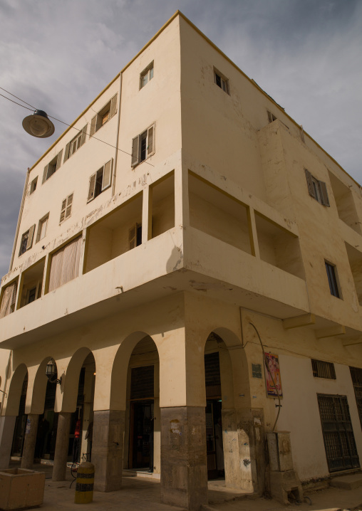 Italian colonial building, Cyrenaica, Benghazi, Libya