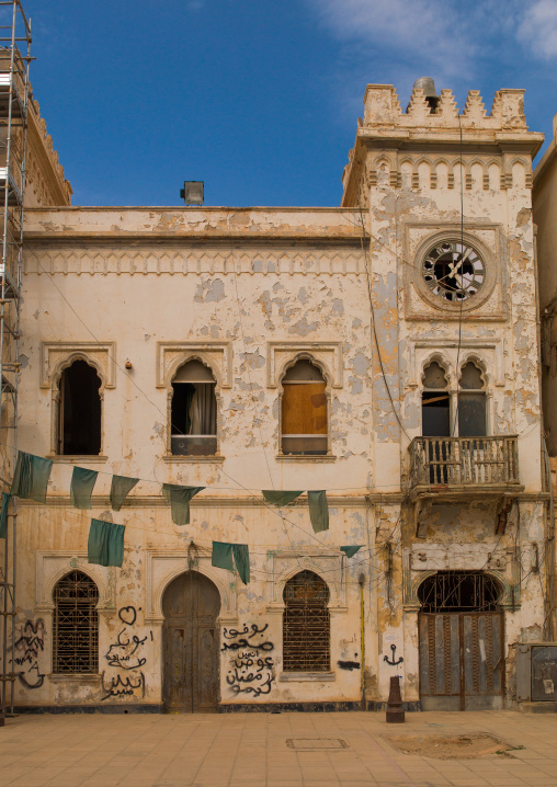 Italian colonial building, Cyrenaica, Benghazi, Libya
