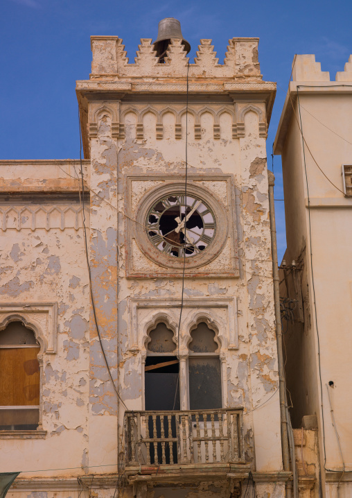 Italian colonial building, Cyrenaica, Benghazi, Libya
