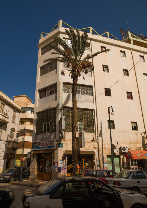 Italian colonial building, Cyrenaica, Benghazi, Libya