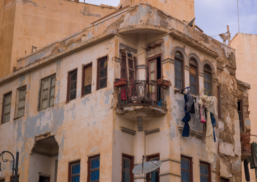 Italian colonial building, Cyrenaica, Benghazi, Libya