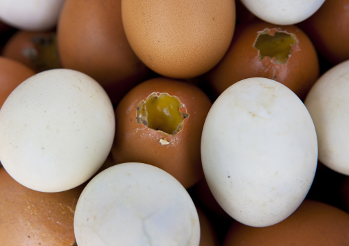 Eggs for sale in a market, Pakse, Laos