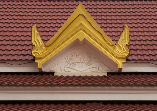 Communist symboles on a house, Pakse, Laos