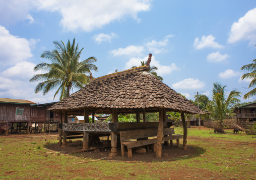 Alak common house, Boloven, Laos