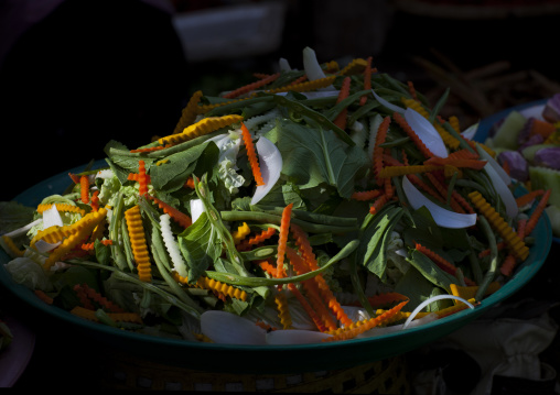 Vegetables in a market, Pakse, Laos