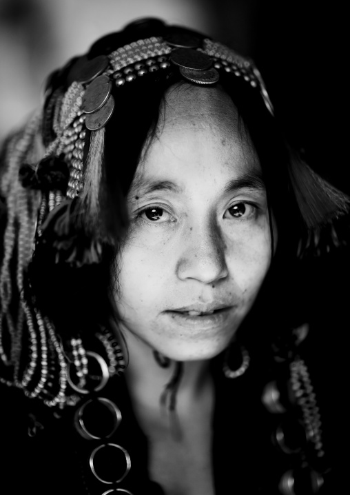 Akha ano minority woman, Muang sing, Laos