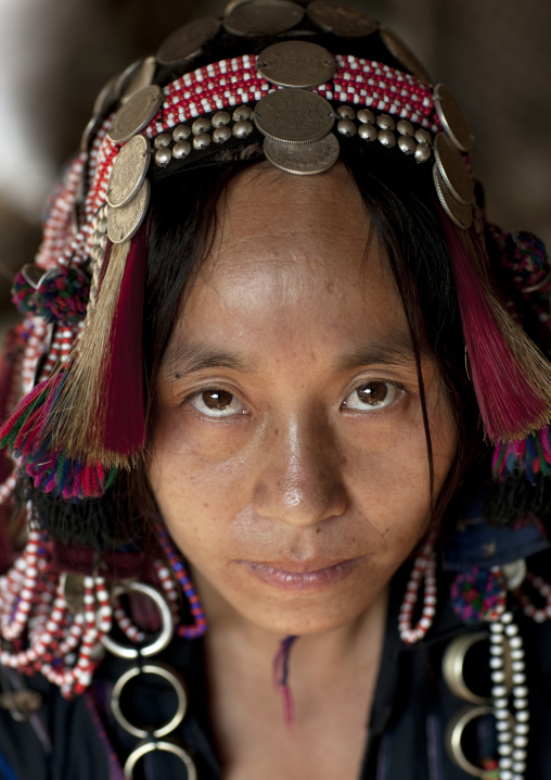 Akha ano minority woman, Muang sing, Laos