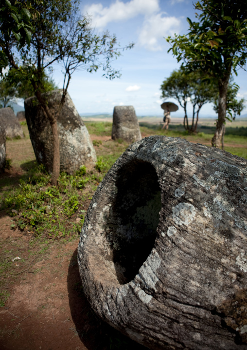Plain of jars on xieng khuang plateau, Phonsavan, Laos