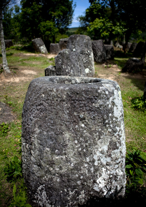 Plain of jars on xieng khuang plateau, Phonsavan, Laos
