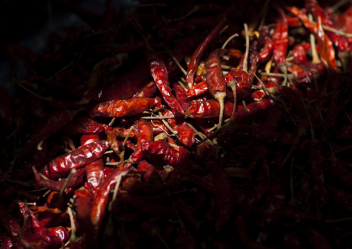 Red chili pepper in a market, Vientiane, Laos