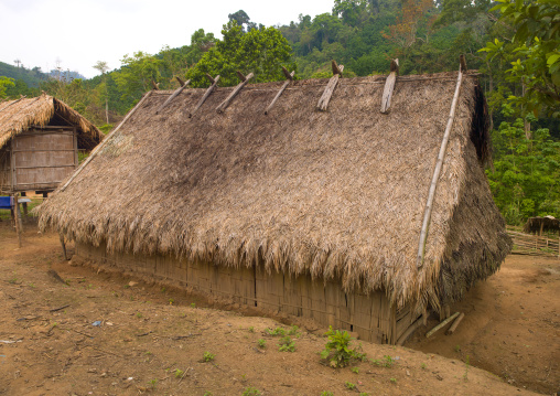 Lantaen thatch house, Nam deng, Laos