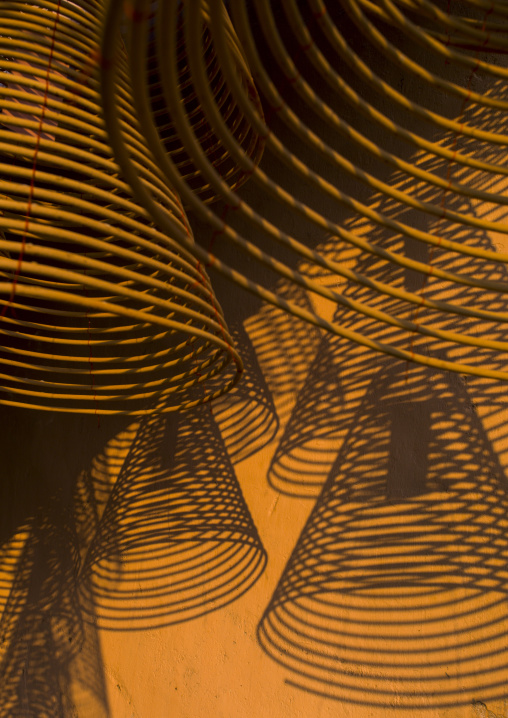 Big Round Hanging Incense In A Temple, Ipoh, Malaysia