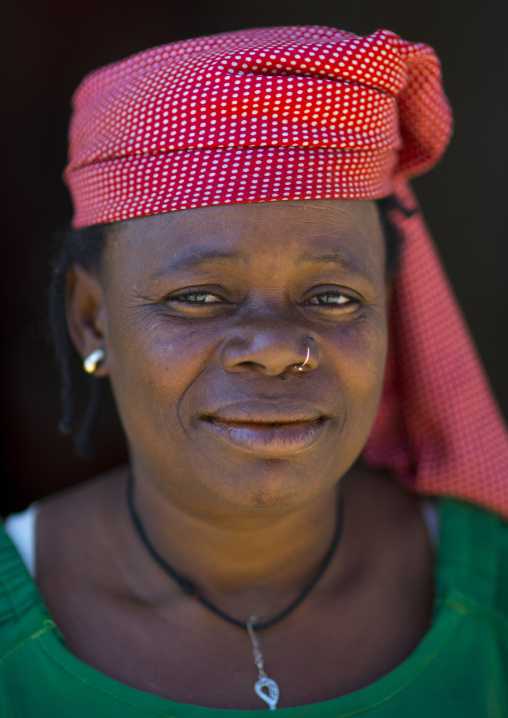 Portrait de A Woman, Ilha de Mocambique, Nampula Province, Mozambique