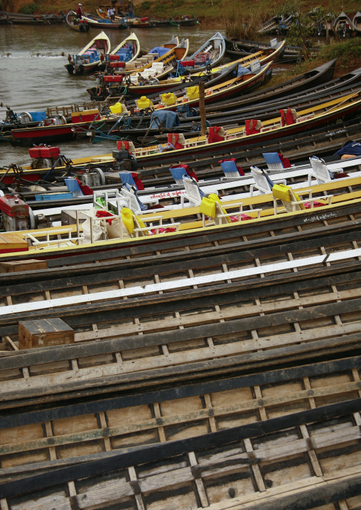 Boats In Taunggyi Market, Myanmar