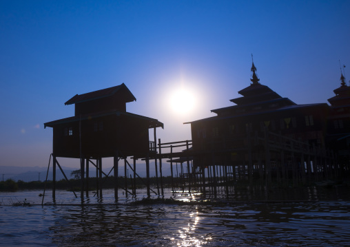 Typical House On Stilts, Inle Lake, Myanmar