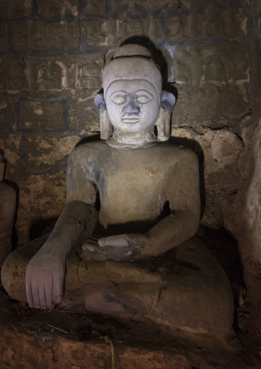 Buddha Statue In Kothaung Temple, Mrauk U, Myanmar