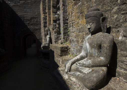 Buddha Statue In Kothaung Temple, Mrauk U, Myanmar