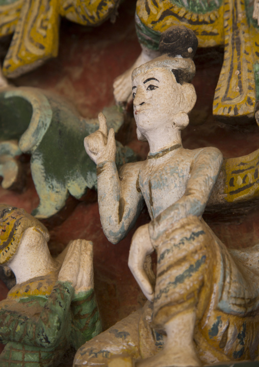 Statue In Shwe Zigon Paya Golden Temple, Bagab, Myanmar