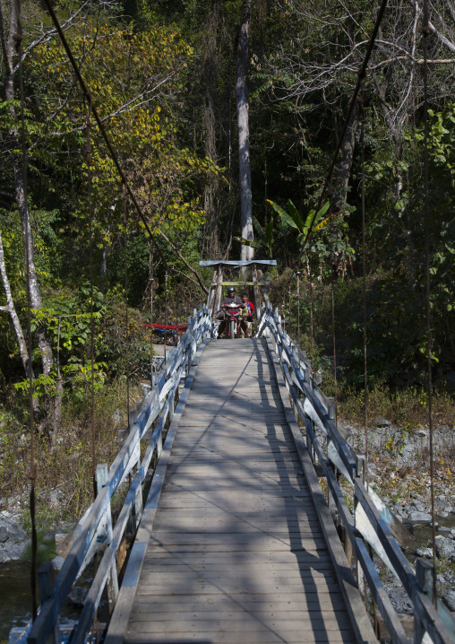 Bridge Over A River, Mindat, Myanmar