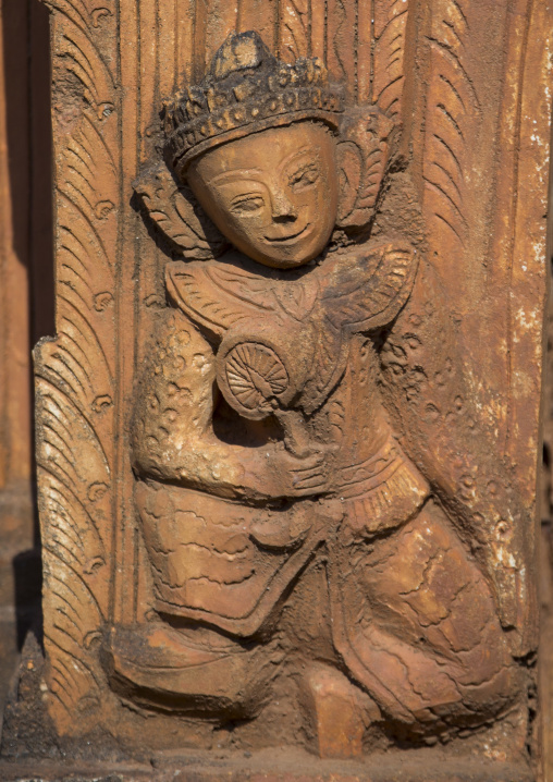 Statue In Shwe Inn Thein Paya Temple, Inle Lake, Myanmar
