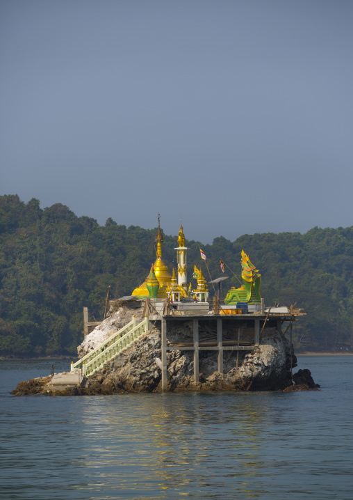 Temple In The Water, Ngapali, Myanmar