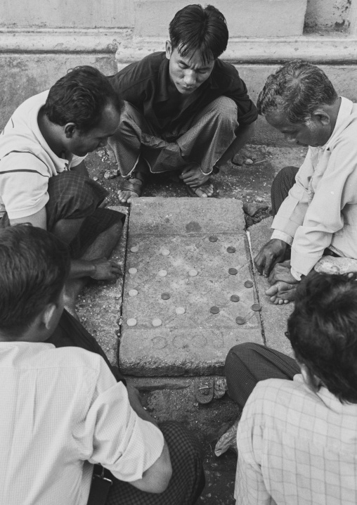 Men Playing Chess, Yangon, Myanmar