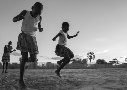 Ovambo Girls Dancing, Ondangwa, Namibia