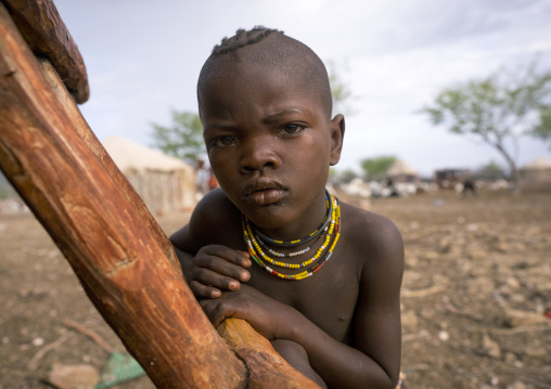 Himba Child Boy, Epupa, Namibia