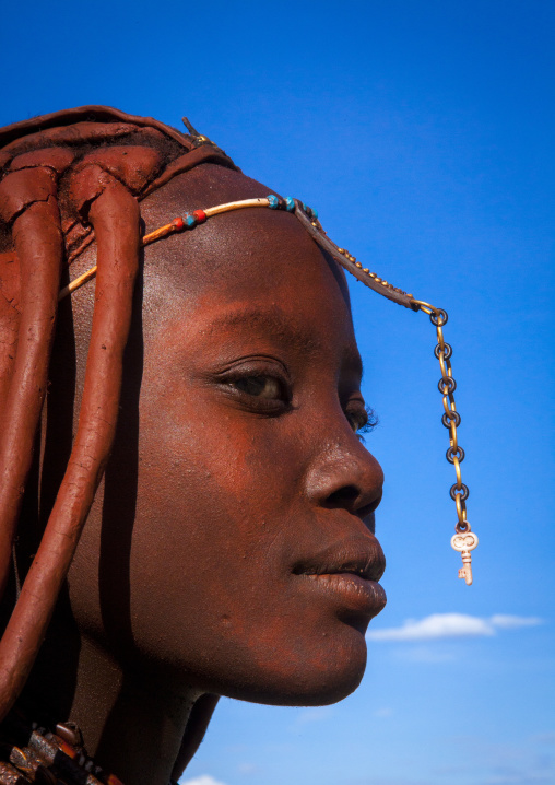 Himba Woman Hairstyle, Epupa, Namibia