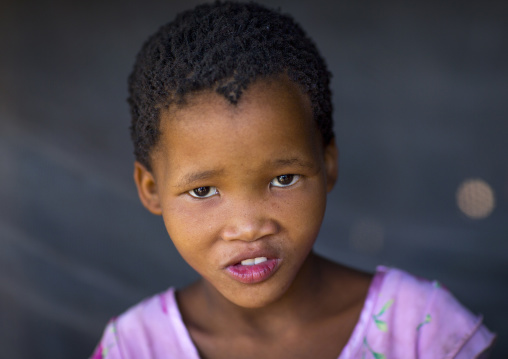 Bushman Child Girl, Tsumkwe, Namibia