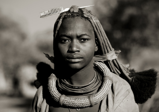 Young Himba Woman, Karihona Village, Ruacana Area, Namibia