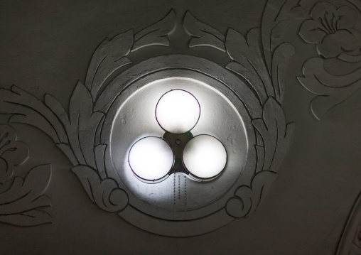 Subway lamps, Pyongan Province, Pyongyang, North Korea