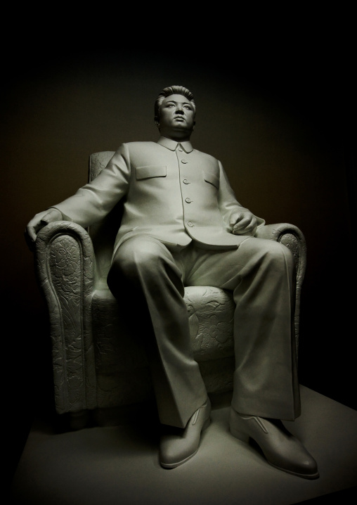 Kim il Sung statue in the Grand people’s study house, Pyongan Province, Pyongyang, North Korea