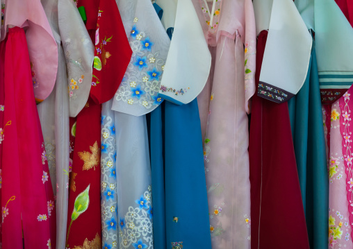 Choson-ot for sale in a shop, Pyongan Province, Pyongyang, North Korea