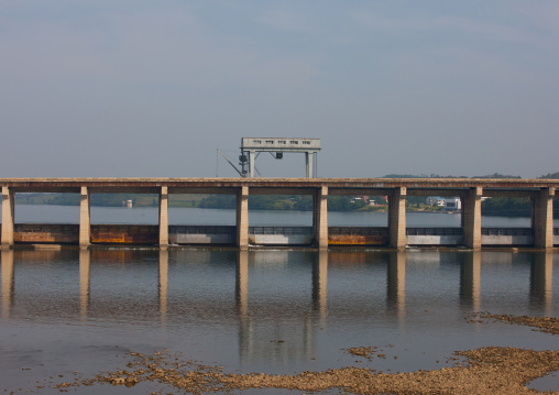 Dam on a river, Pyongan Province, Pyongyang, North Korea