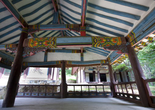 Interior of Songbul temple, North Hwanghae Province, Sariwon, North Korea