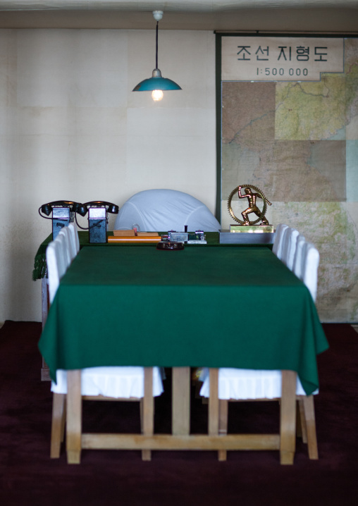 Former Kim Il-sung headquarter in the victorious fatherland liberation war museum, Pyongan Province, Pyongyang, North Korea