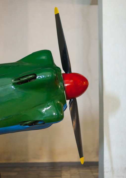 War plane in the victorious fatherland liberation war museum, Pyongan Province, Pyongyang, North Korea