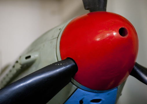 War plane in the victorious fatherland liberation war museum, Pyongan Province, Pyongyang, North Korea