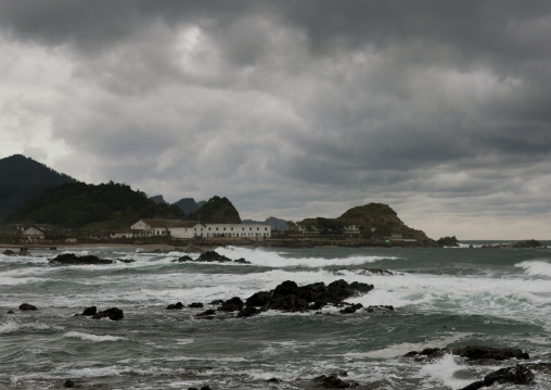 Storm over seaside, North Hamgyong Province, Jung Pyong Ri, North Korea