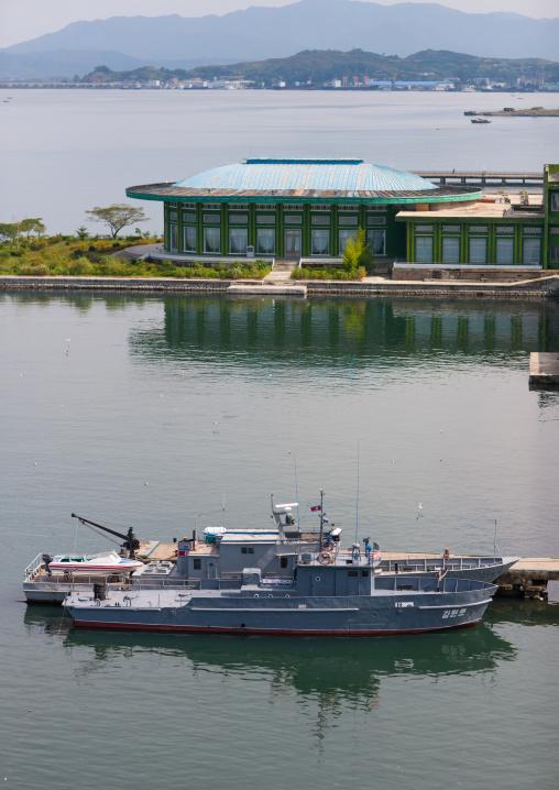 North Korean navy boats in harbour, Kangwon Province, Wonsan, North Korea
