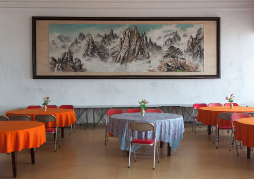 Empty restaurant, North Hamgyong Province, Chilbo Sea, North Korea