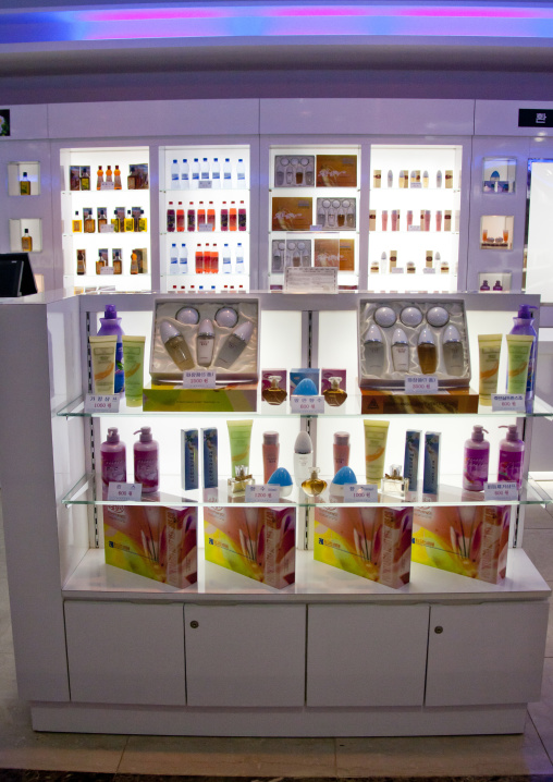 Cosmetics section in a supermarket, Kangwon-do, Kumgang, North Korea