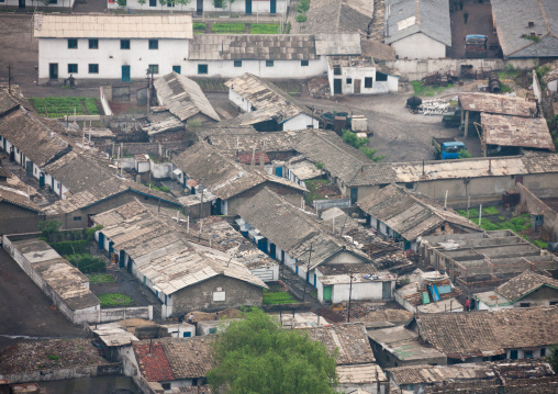 Old houses in the city center, Pyongan Province, Pyongyang, North Korea