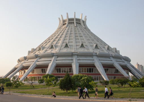 Ice ring building, Pyongan Province, Pyongyang, North Korea