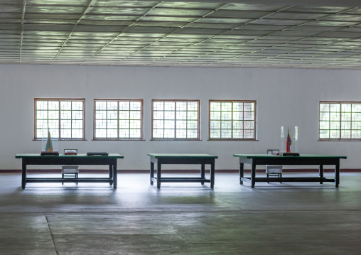 The building where the armistice was signed now housing the North Korea peace museum, North Hwanghae Province, Panmunjom, North Korea